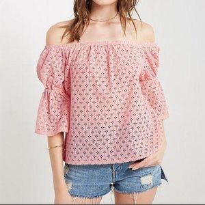 Soprano Top Off Shoulder Pink XL